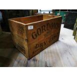 Gordon's Gin wooden advertising crate.