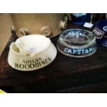 Will's Woodbine ceramic ashtray
