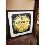 Guinness label framed advertising print.