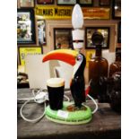 Ceramic Guinness Toucan Lamp.