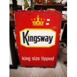 Kingsway Kings Size Tipped advertising sign.