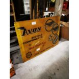 Avon Bicycle Components tinplate advertising sign.