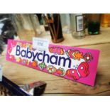 Babysham clip on advertising sign.