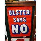 Ulster Says No Unionist poster.