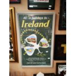 All In Holiday To Ireland travel advertising print.