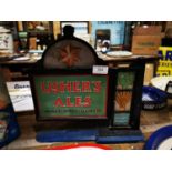 Rare Ushers Ales cast alloy counter advertising sign.