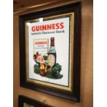 Guinness framed advertising print.