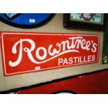 Rowntree's Pastilles enamel advertising sign.