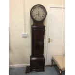 Early 19 mahogany longcase clock with silver dial James Howden H 202