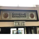 GUINNESS EXTRA STOUT advertising mirror W 170 H 54