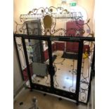 Spectacular wrought iron doorway embellished with gold throughout W 250cm H 300cm