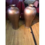 Large pair of glazed urns