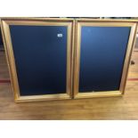 Pair of blackboards in gilt frames
