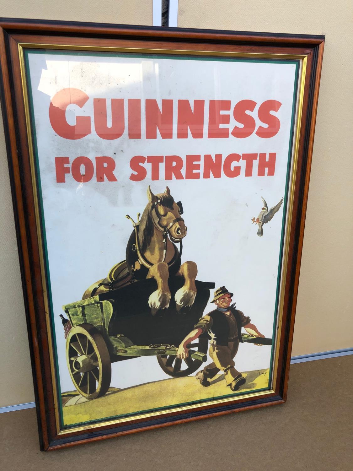 Guinness for strength sign W 56cm H 83cm