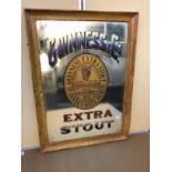 Guinness extra stout pub mirror W 78cm H 107cm