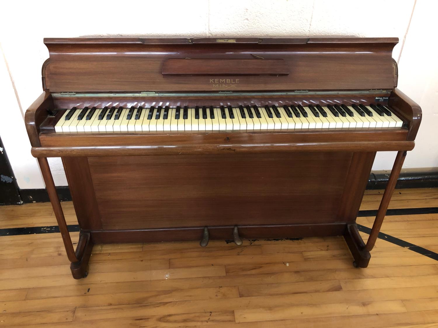 Neat mahogany upright piano