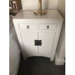 Pair of Asian design bedside cabinets