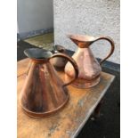 4 Georgian copper haystacks measures W 50cm H 50cm