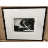 Framed photograph of Rory Gallagher 1876 7/100 W 68 H 58