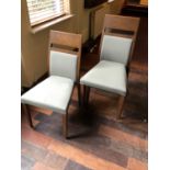 Set of 10 stacking chairs of tapering form