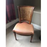 Rattan and mahogany Regency style chair