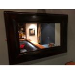 Rectangular painted mirror W 100cm H 70cm