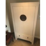 Asian design 2 door wardrobe W 106cm H 200cm D 50cm