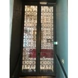 Decorative wrought iron double door W 120cm H 255cm