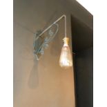 Pair of wrought iron wall lights H 30cm D 30cm