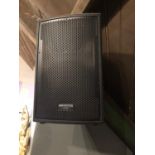 Pair of JB system speakers W 33cm H 50cm D 33cm