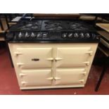 Cream dual fuel AGA Cooker (Very little use) W 100 H 90 D 67