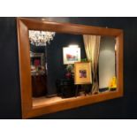 Painted rectangular mirror W 100cm H 70cm