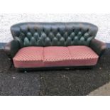 Vintage leather 3 seater seater