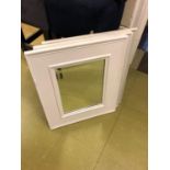 Set of 3 white painted mirrors W 56 H 69