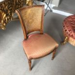 Rattan and mahogany Regency style chair