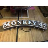 MONKEY 47 sign W 200 H 50 D 12