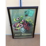 WILL'S WOODBINE advertisement W 52cm H 73cm