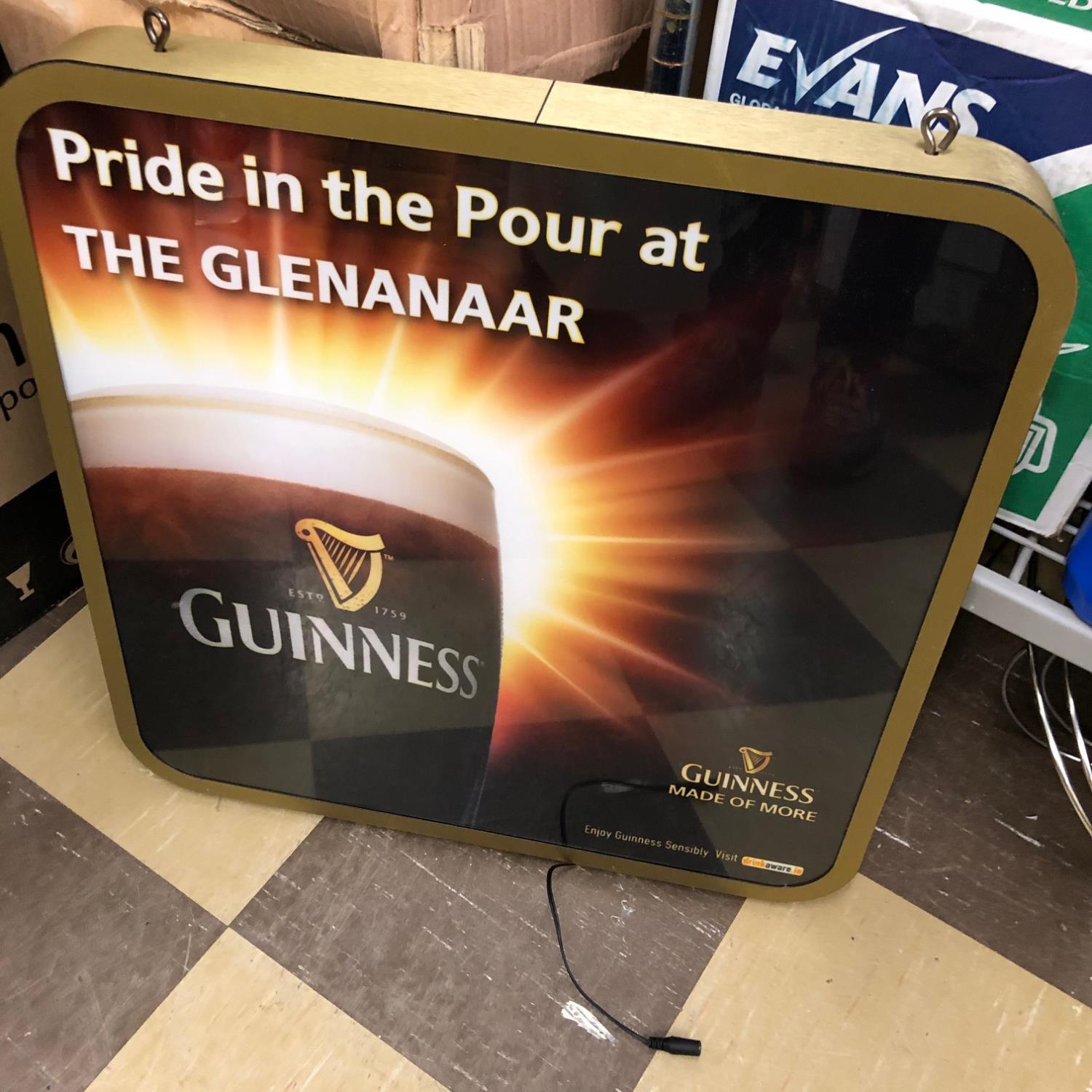 Guinness light box (unused) W 54 H 54 - Image 2 of 2