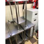 4 slender stainless kitchen units