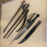 Collection of antique swords