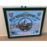 Irish Whiskey Belfast Ireland framed advertisement W 61cm H 50cm