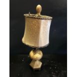 Painted brass occasional lamp H 55cm