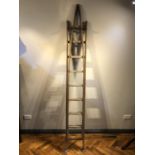 Rare antique adjustable ladder, from local drapery shop