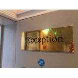 Bass reception sign W 60cm H 20cm