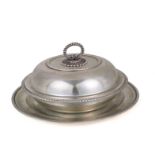 MIRACOLI silver vegetable serving dish with tray