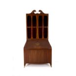 PAOLO BUFFA. Drop-leaf cabinet with showcase lift