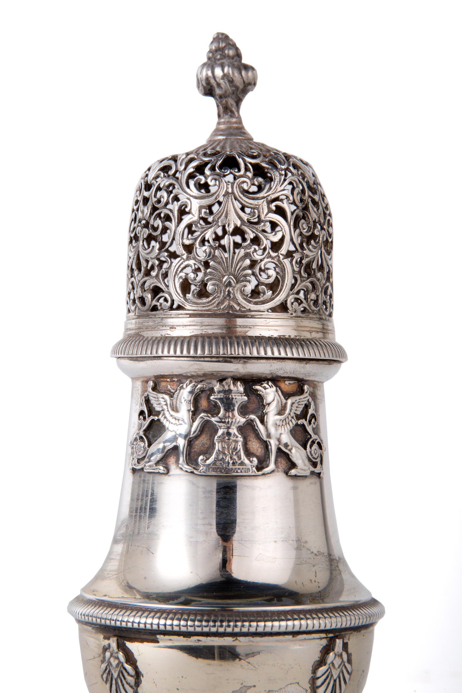 Silver incense burner, gr. 220 ca. 20th century - Image 3 of 3