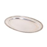 800 silver oval tray, gr. 1440 ca. GABRIELLI