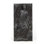 OTELLO MONTAGUTI. Patinated bronze high relief