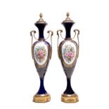 Pair of french porcelain. Late 19th century.